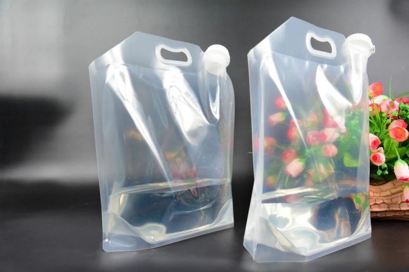 Food Grade Plastic Spout Bag for Beer with Printed Logo