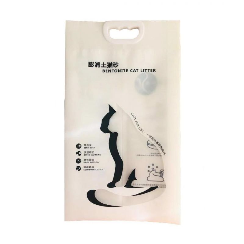 Wholesale Biodegradable Lower Price 6L 8L 10kg Tofu Cat Litter Sand PE Plastic Packaging Bag