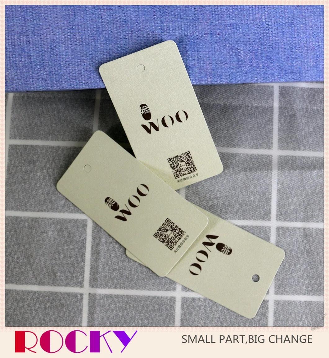 Paper Printing Logo Tag Eco Friendly Custom Size Label Hangtag for Cloth