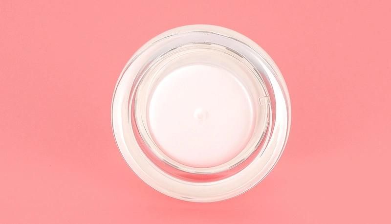 15g 30g Elegant Beautiful White Empty Acrylic Jar for Skin Care Cosmetic Container