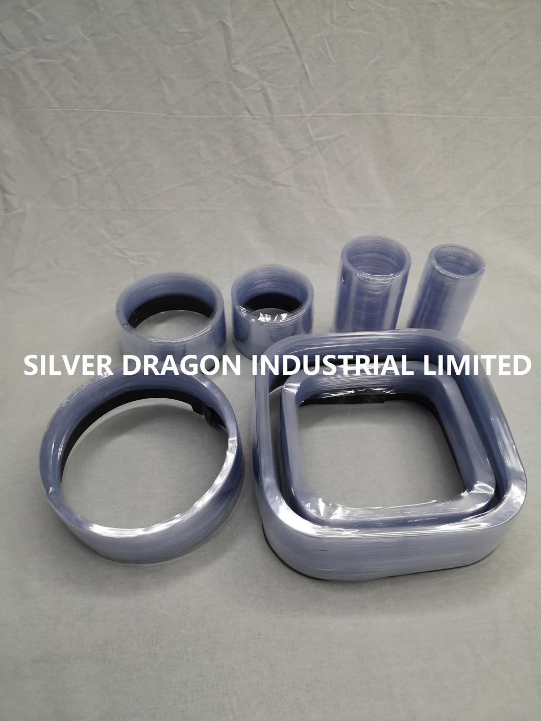 Preformed PVC Shrink Bands, Round Shape, Clear, 280X30+8mm