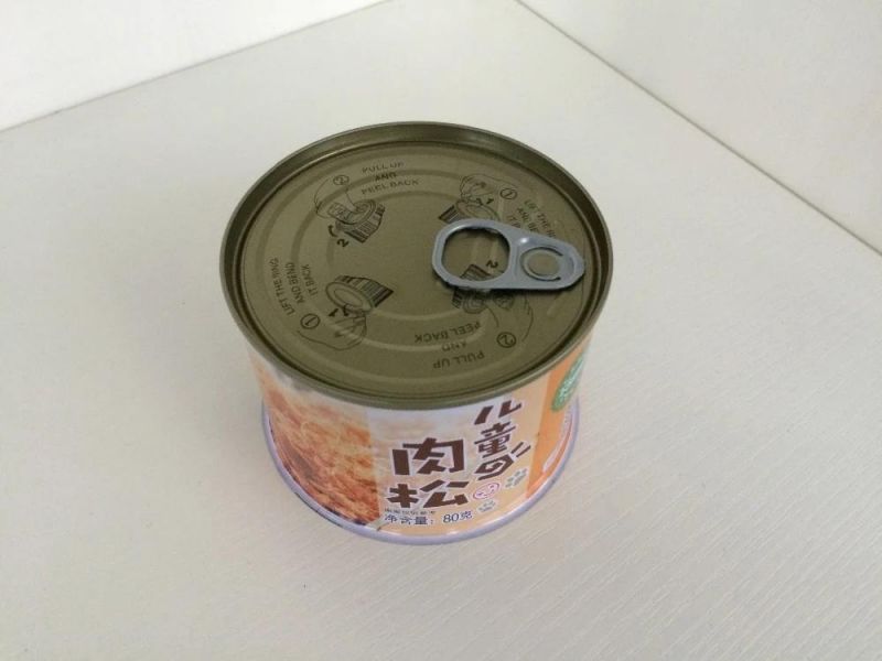 Empty Tin Can for Children′s Meat Floss