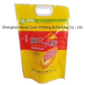 Large Plastic Compound Printing Packaging Handle Bag