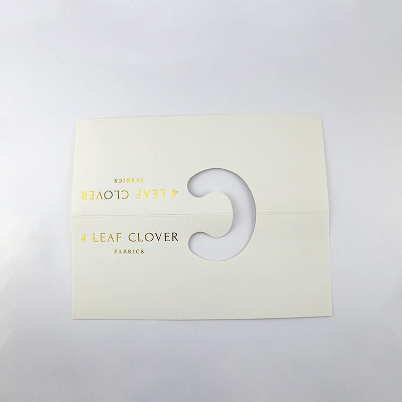 400GSM White Cardborad Paper Fabric Sample Hanger