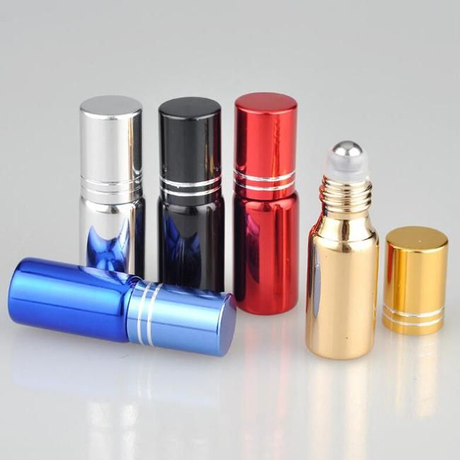 10ml Roll on Metallized Glass Perfume Bottle