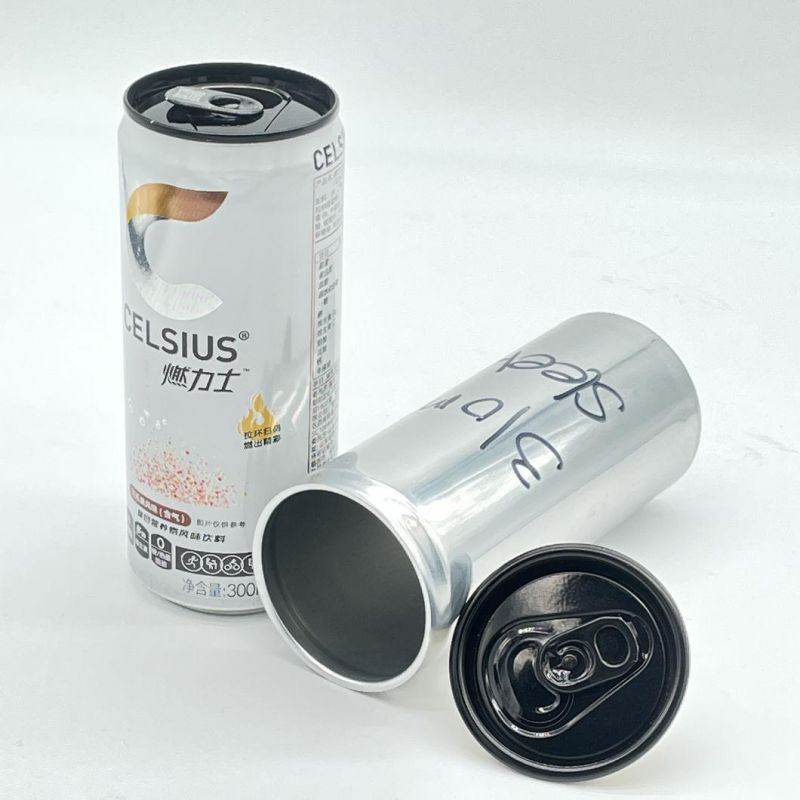 Sleek 310ml Energy Drink Cans and Lids