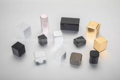 Square Perfume Bottle Metal Cap with Collar