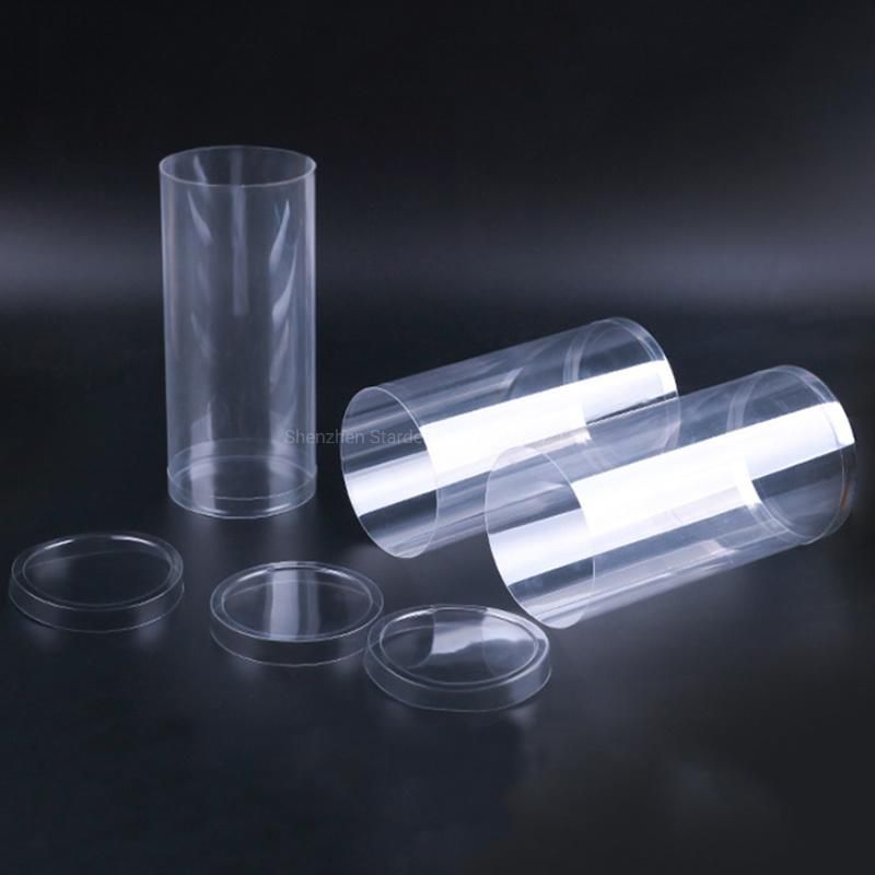 Custom Waterproof Clear Plastic Cylinder Round Packaging Boxes