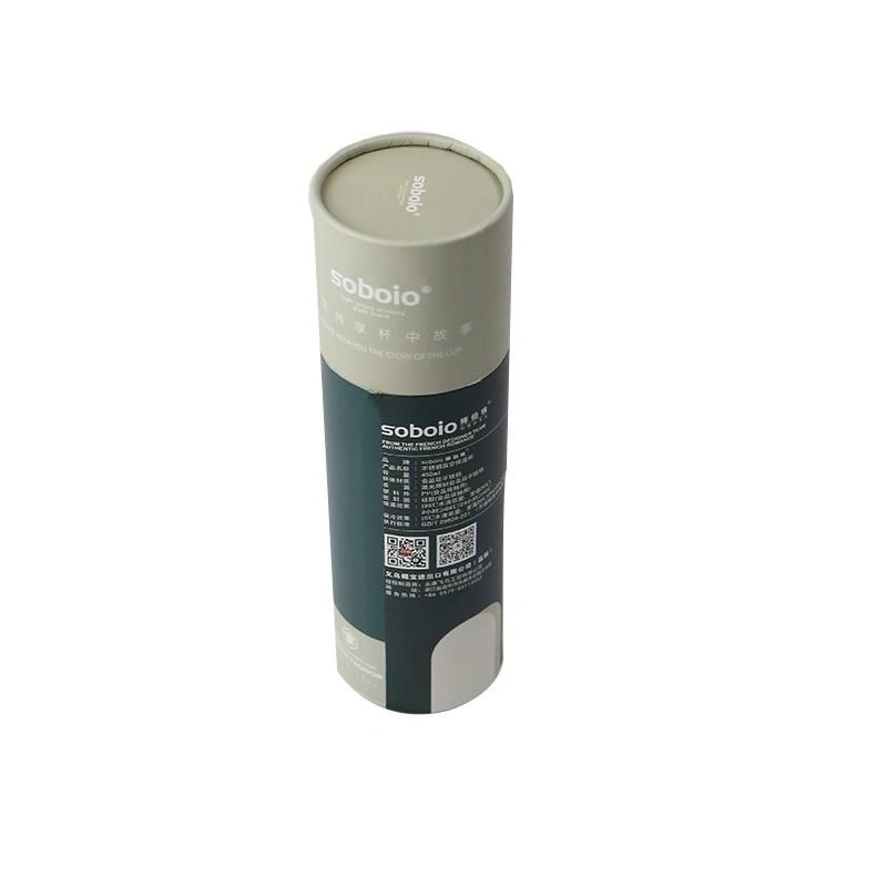 Custom Dry Resistance Seal Packaging Box Green Original Paper Tube