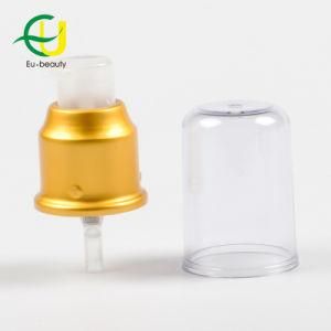 24/410 Gold Aluminum Cream Pump with PS Cap