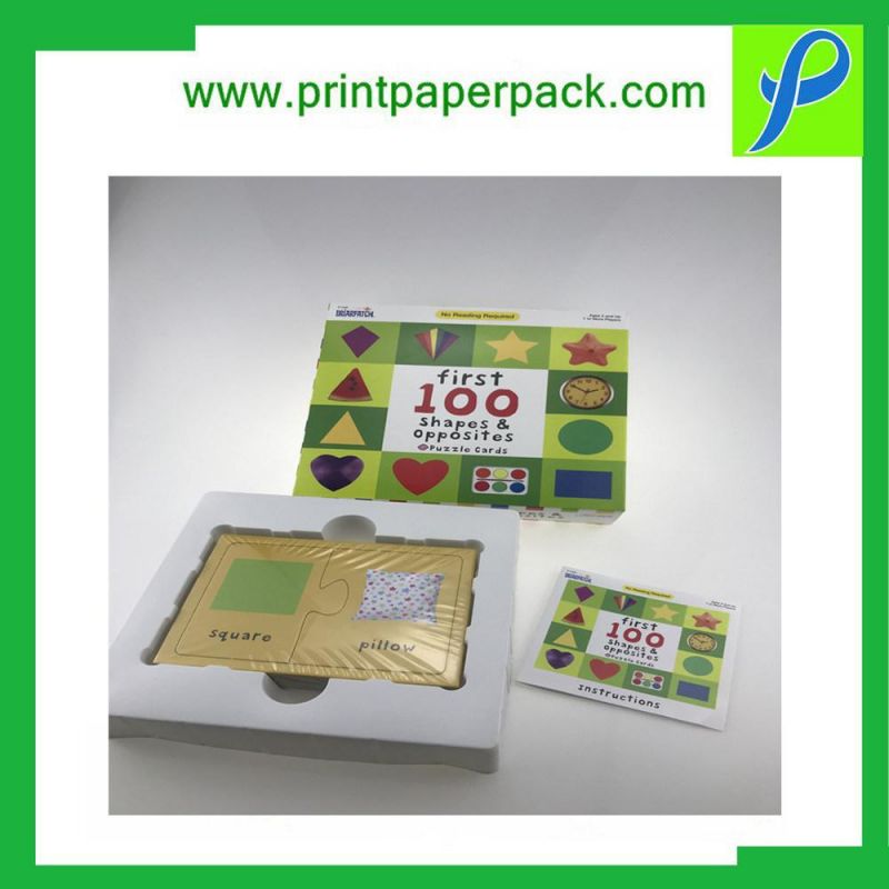 Custom Printed Children Puzzle Card High Quality Retail Packaging Box Gift Paper Packaging Playing Card Box