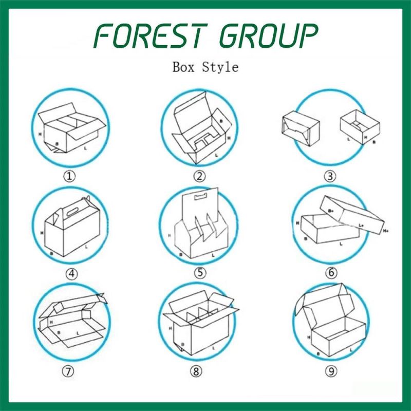 E Flute Corrugated Counter Display Food Paper Box