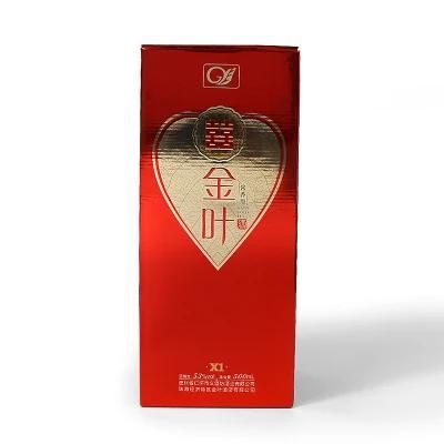 Firstsail Factory Cheap Price Custom Paper Corrugated Cardboard Luxury Gift Wine Bottle Box Packaging
