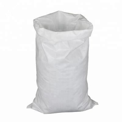 White 50kg PP Woven Sack Bags Manufacturer for Pack Sugar Flour Fertilizer Feed Seed