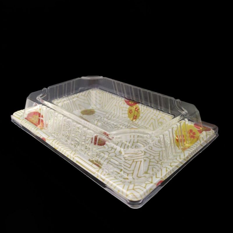 Custom Supermarket Take Away Container Sushi  tray Packaging Food Box