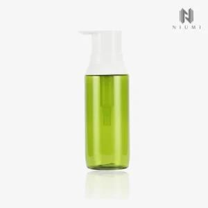 400ml Flat Shoulder Pet Bottle Baby Shampoo Shower Gel Plastic Bottle with Big Pump Head