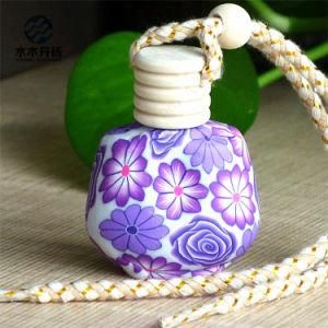 15ml Coated Air Freshener Glass Bottle Car Perfume Bottle with Ropes