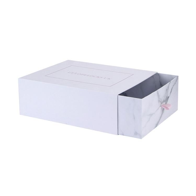 Luxury White Marble Print Gift Packaging Box