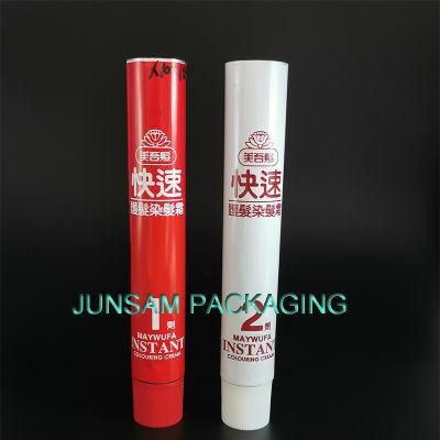 Pharmacy Ointment Color Cream Collapsing Metal Packaging Aluminum Empty Tube