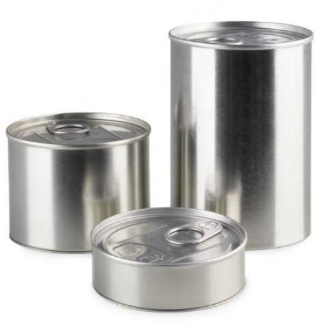 Food Grade 3.5g100ml Hand Sealable Pressitin Metal Top Tin Can with Easy Pull End and Plastic Top Cover