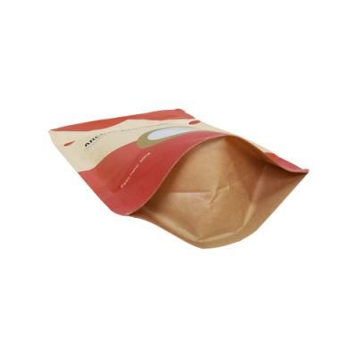 Customized Size Kraft Paper Stand up packaging for Non Food with Window and Ziplock