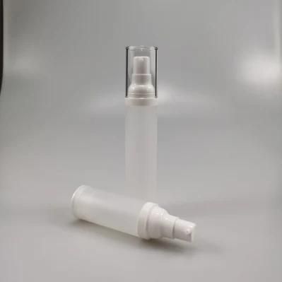 30ml 50ml Plastic Frosted Airless Lotion Bottle for Emulsion