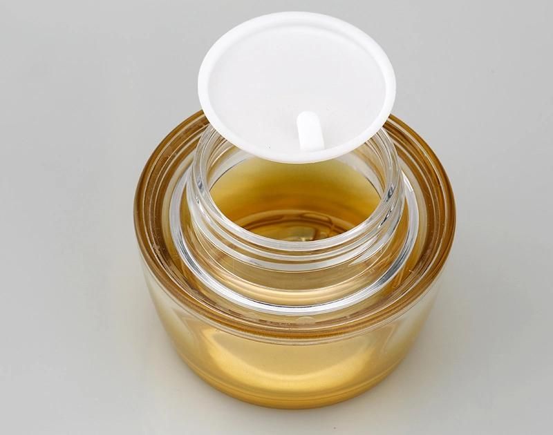 Manufacturer 15g 25g 50g Skin Care Cream Cosmetic Jar Gold Luxury Plastic Cream Jars Supplier