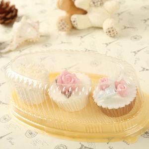 Semi-Circle Plastic Cheese Cake Bakery Container