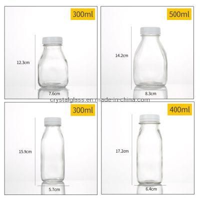 Wholesale Custom Glass Water Bottles Free Samples 300cc 350cc 500ml