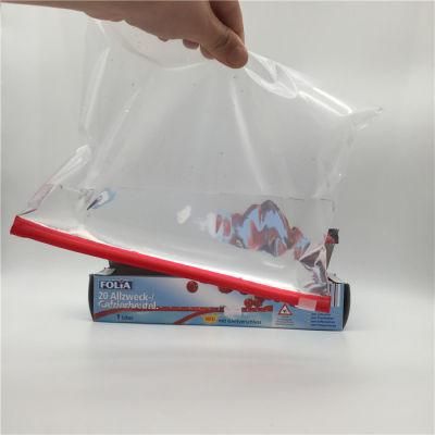 Custom Slider Printed Frosted Transparent Food Clothing Packaging Pouch Plastic PE Ziplock Bag