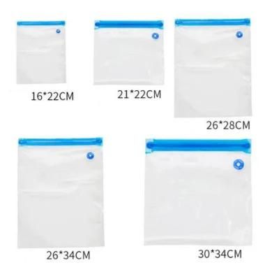 High Quality Reusable Vacuum Sealing BPA Free Resealable Food Vacuum Bags with Pump