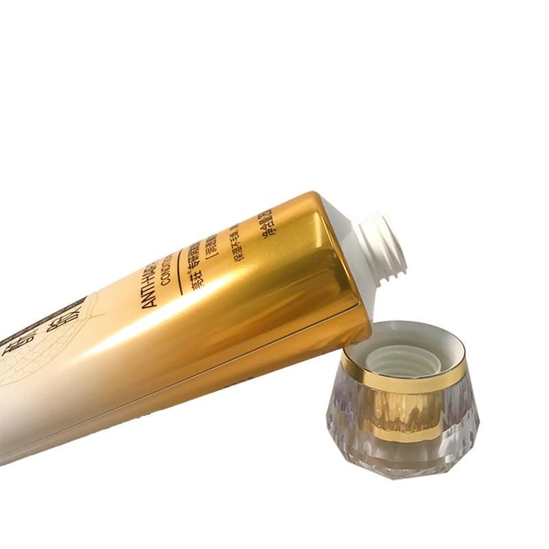 Eco Friendly Bio-Plastic Brightness Gold Body Cream Soft Tube