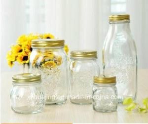 500ml Square Custom Made Storage Mason Glass Jar