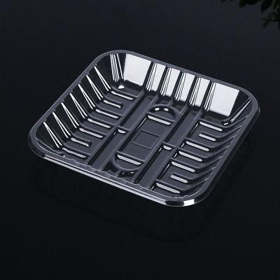 custom PP material clear square plastic disposable frozen food trays
