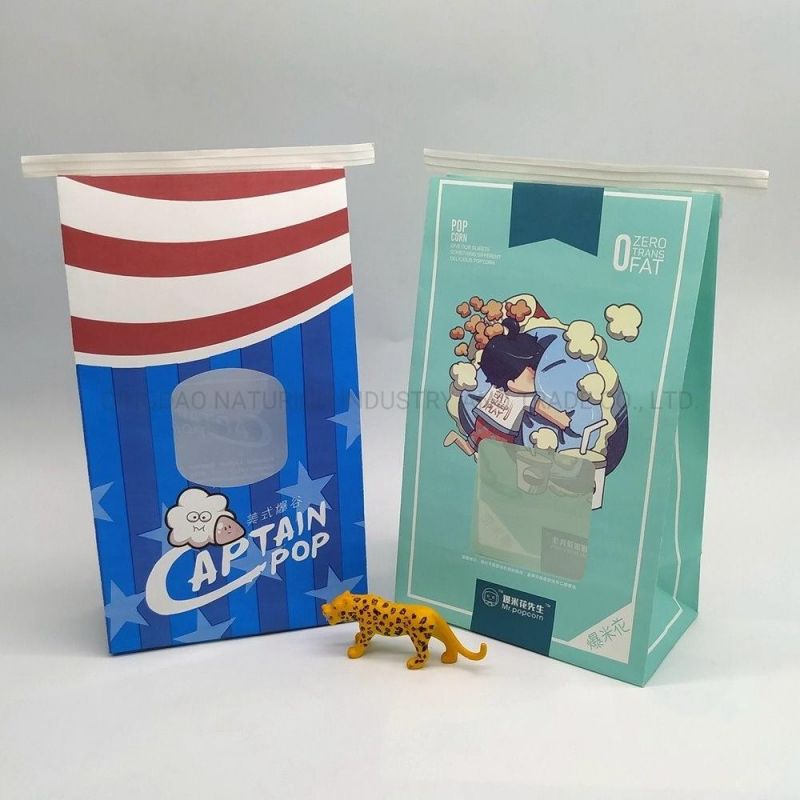 Paper Popcorn Kraft Bag for Microwave Factory Low Price