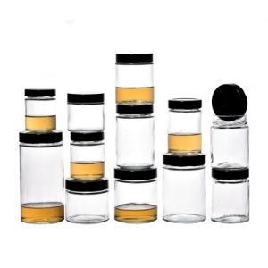 Reusable High Reputation Kitchenware Multiple Capacities Empty Clear Round Practical Glass Food Jar