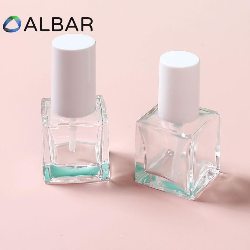 Transparent Frosted Customize Flat Shoulder Bottles Glass for Cosmetic Skin Care