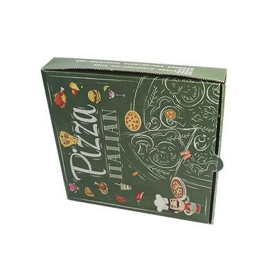 Factory Sale Brown Pizza Food Packaging Corrugated Cardboard Paper Box with PE Window
