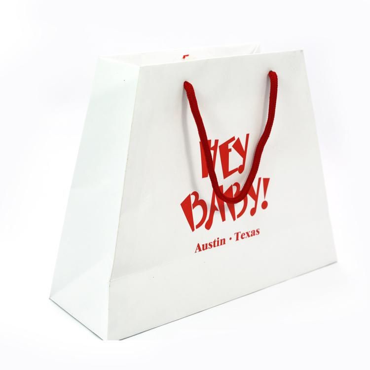 Special Shape Custom Design Logo Printed Coated Paper Shopping Bag