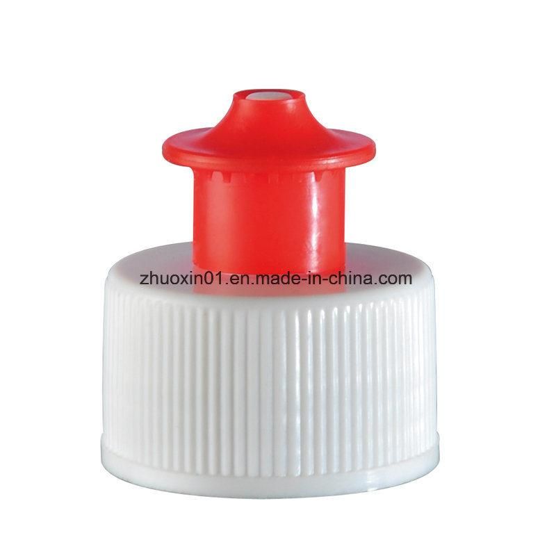 28/410 Plastic Push Pull Cap, Pull Push Plastic Bottle Closure