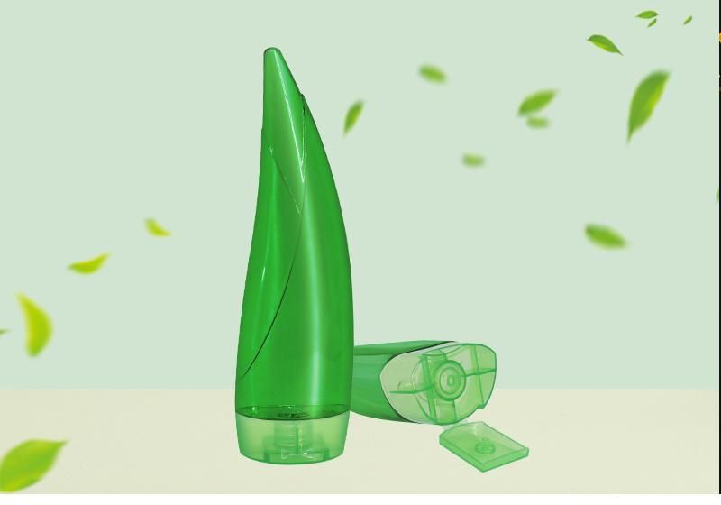 Popular Green 250ml Eco Friendly PETG Plastic Cosmetic Bottles Packaging Aloe Shampoo Bottle