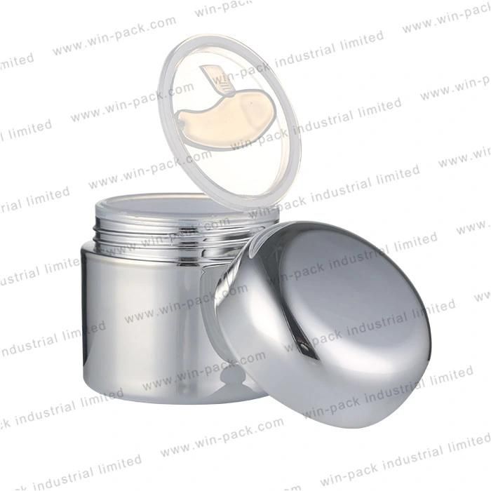 Winpack High Quality Luxurious Cosmetic Cream Acrylic Jar with Shiny Silver Cap 10g 50g