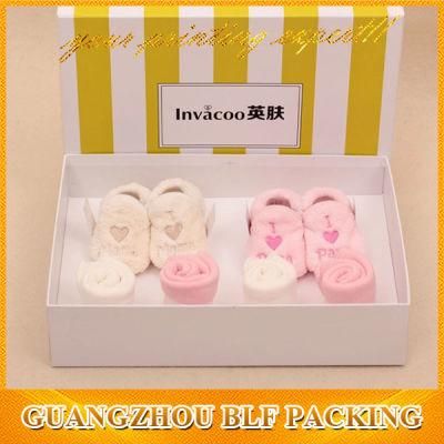 Color Printing Cute Baby Shoe Box Packaging