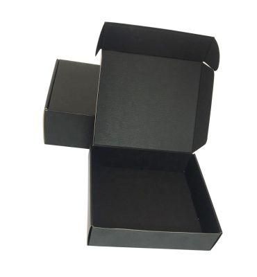 Custom Black Printing Shipping Corrugated Cardboard Mailer Box for Clothes