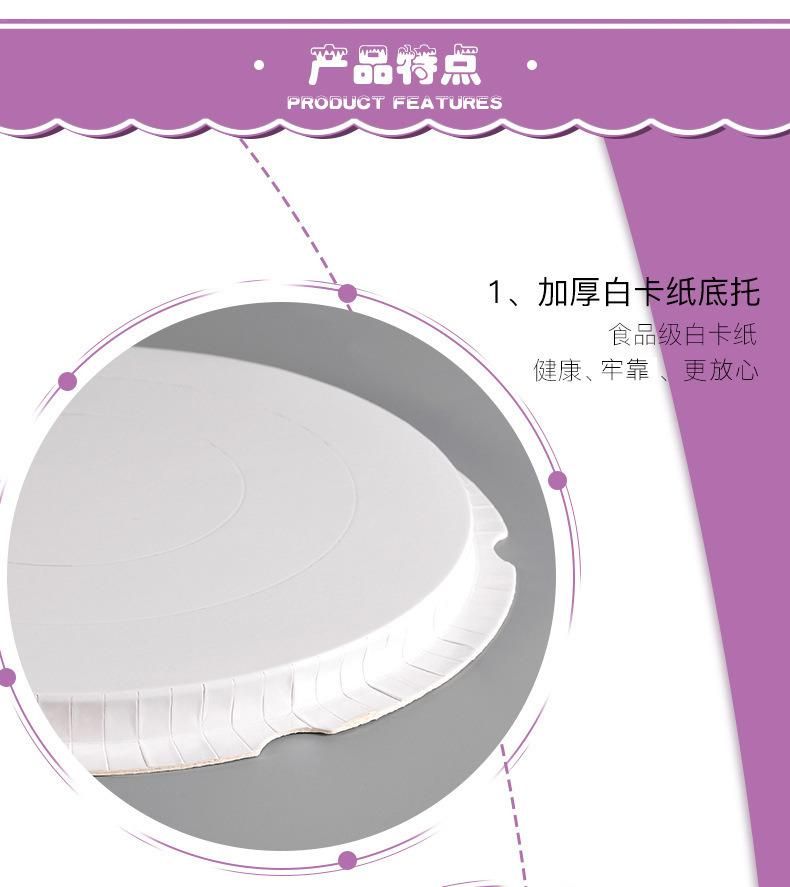 Round Wedding Plastic Cake Packaging 6′′ 8′′10′′12′′ White Pink Blue Color Birthday Cake Box Window