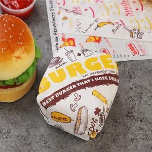 Wholesale Food Wrapper Paper Custom Design/Size PE Coated Sandwich/Burger/Bread Packaging Paper Food Grade Wrapping Paper