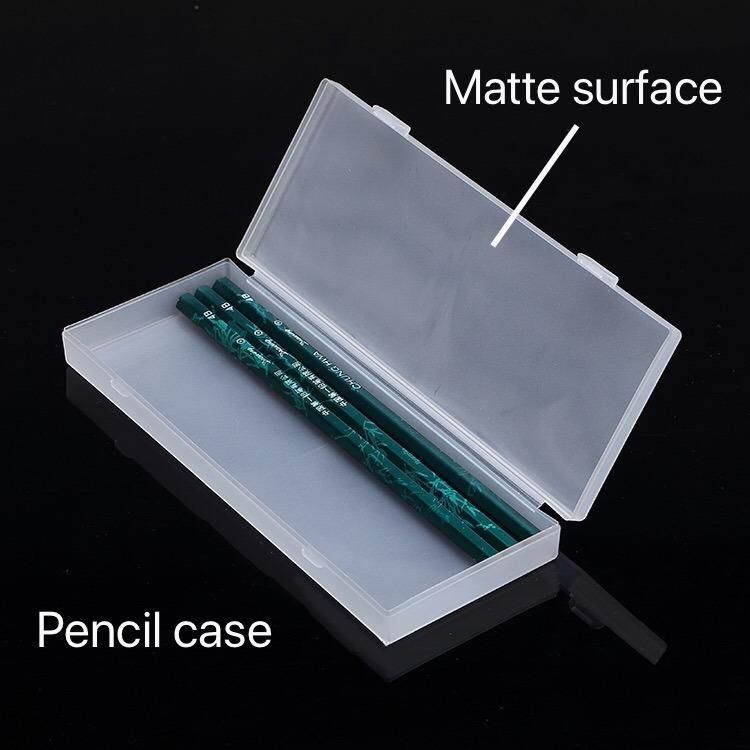 Matte Hard Plastic Pencil Box Case Plastic Pen Case