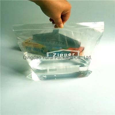 Transaprant Single Color Zipper Zip Lock Extra Large Ziploc Bag