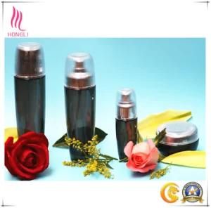 Hot Sale Skin Care Cosmetic Glass Bottle with Silver Pump