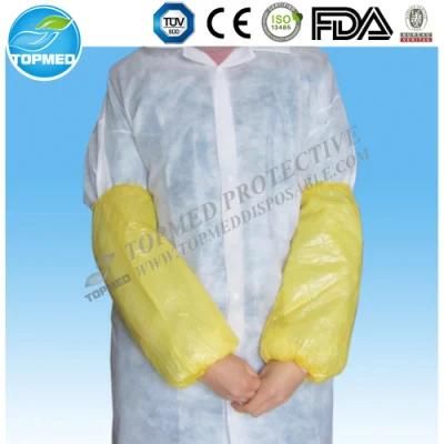 Nonwoven Sleeve Cover with Knitted Cuff, Spunlace Soft Sleeve Covers